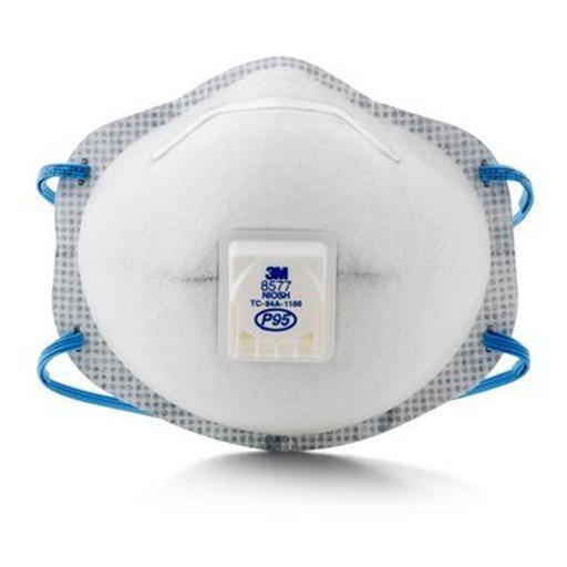 3M 7100002364 (AT010601691) Cupped Particulate Respirator, GP2, with Nuisance Level* Organic Vapour Relief, valved 10pack – image 3