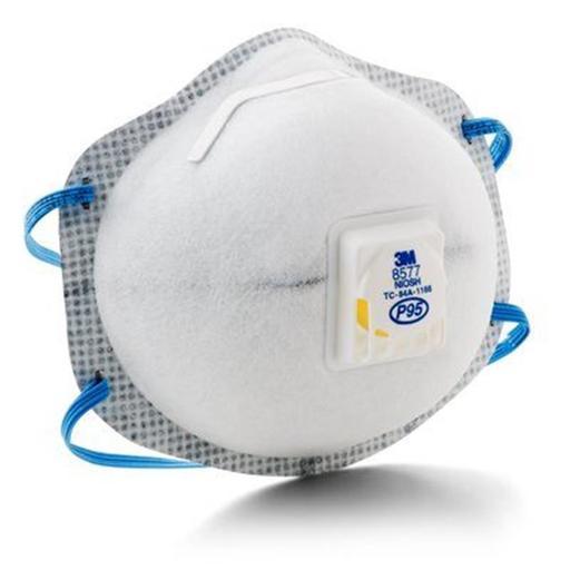 3M 7100002364 (AT010601691) Cupped Particulate Respirator, GP2, with Nuisance Level* Organic Vapour Relief, valved 10pack