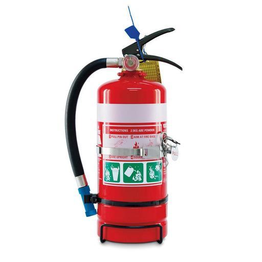 MegaFire MF25ABE 2.5kg ABE Fire Extinguisher With Vehicle Bracket & Wall Bracket