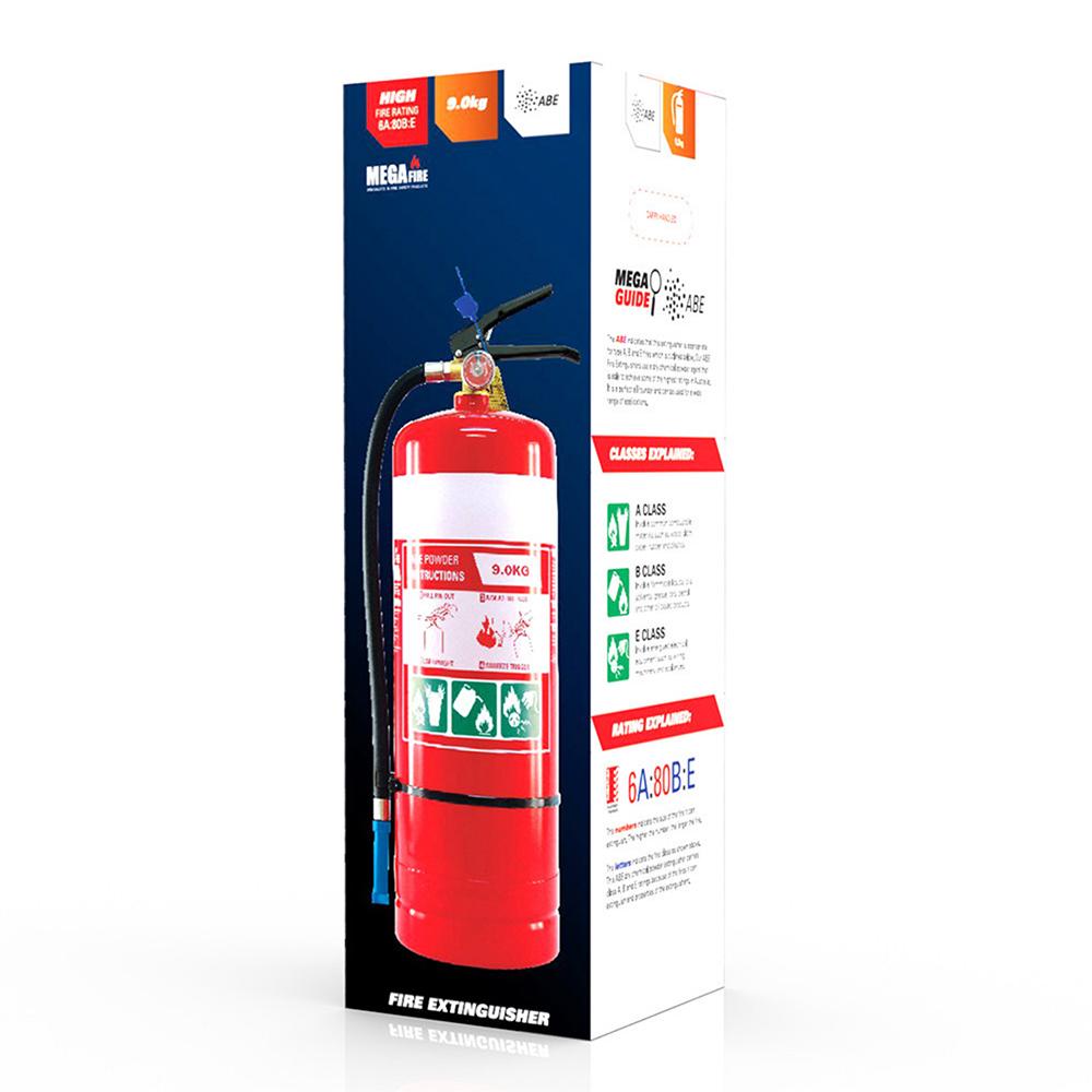 MegaFire MF9ABE 9kg ABE Fire Extinguisher With Wall Bracket – image 2