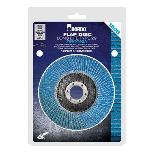 Bordo 7500-FD127Z80S 127mm 80 Grit Zirconia Flap Disc – image 2