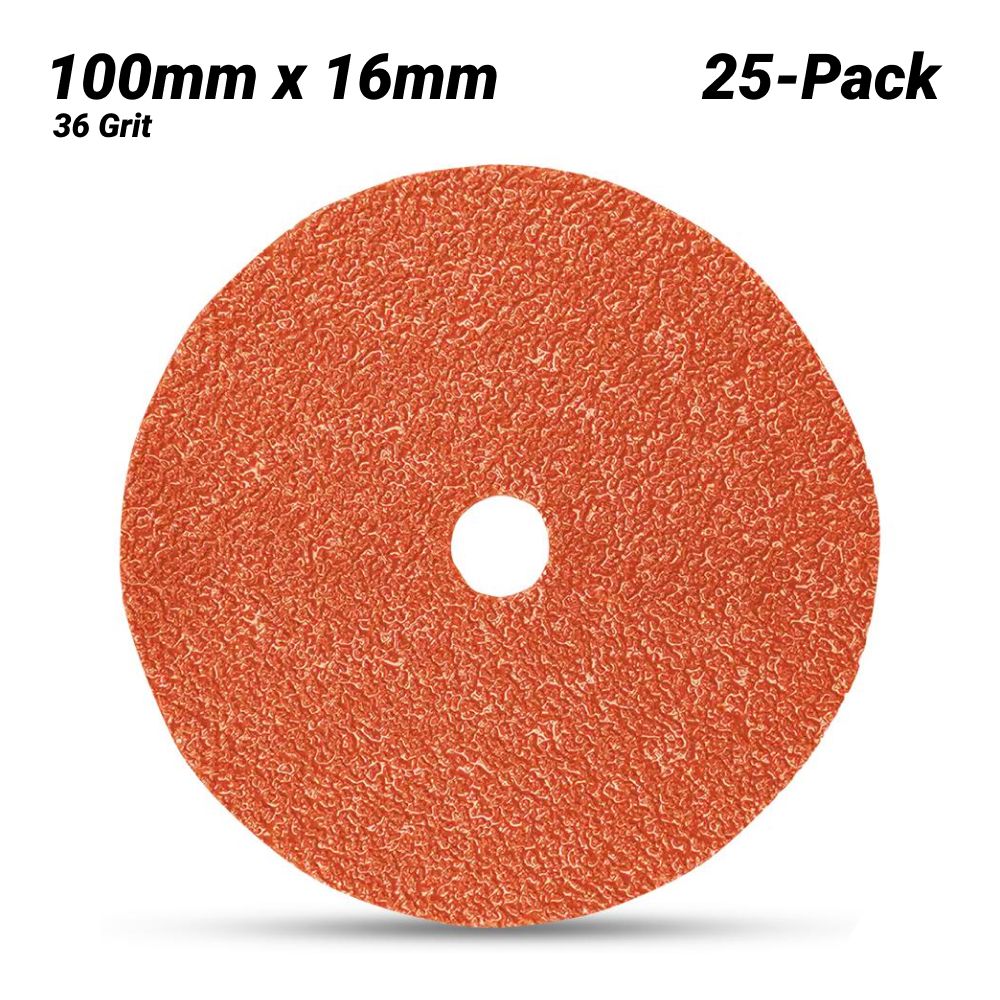 3M 7000000401-25PK (60440230054) 25-Pack 100mm x 16mm Cubitron II 987C 36 Grit Fibre Disc – image 1