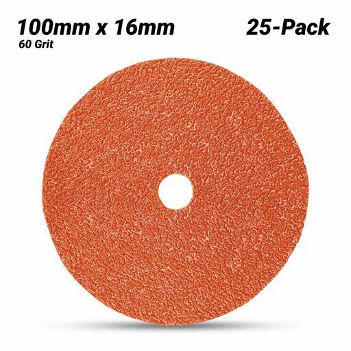 3M 7010362293-25PK (60440230062) 25 Pack 100mm x 16mm Cubitron II 987C 60 Grit Fibre Disc