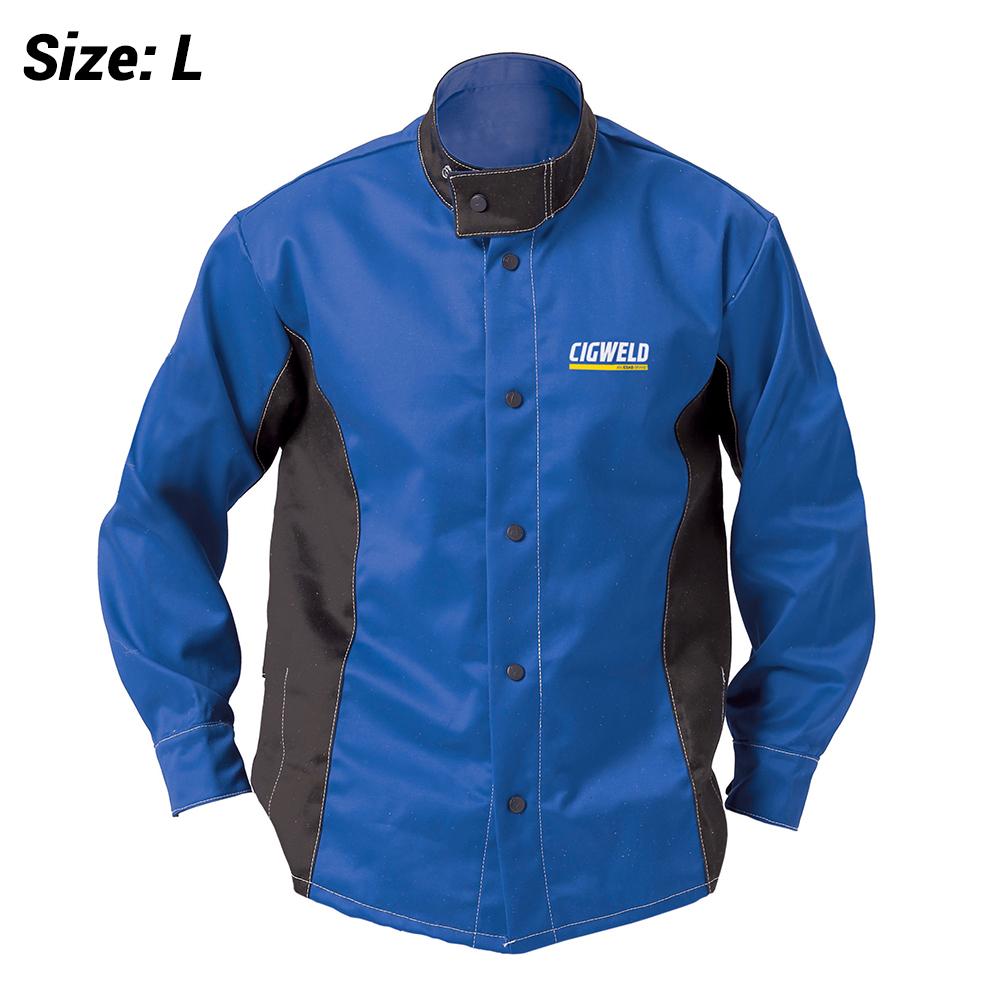 Cigweld 646772 Welding Jacket Blue/Black - L – image 1
