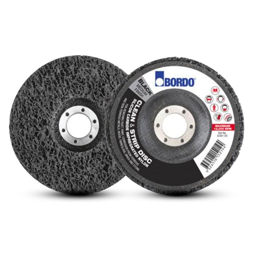 Bordo 5230-125S 125mm Black Medium Finish Clean & Strip Disc  – image 2