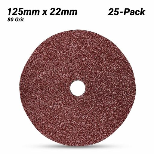 3M 7000028197-25PK (60440229403) 25-Pack 125mm x 22mm Cubitron II 982C 80 Grit Fibre Disc
