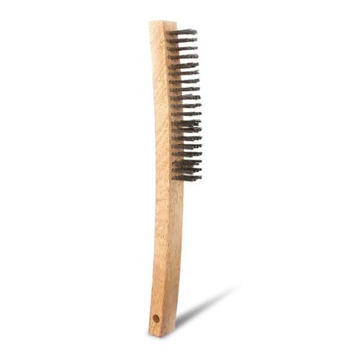 Bordo 5170-SW-4R 0.35mm 4x19 Rows Steel Wire Long Wooden Handle Brush 