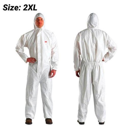 3M 7000089665 (AT010588880) 3M Protective Coverall Anti Static Microporous Laminate 4510 White - Size 2XL