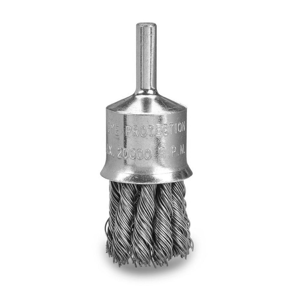 Bordo 511925.5 25mm 0.5mm Steel Wire High Speed Twist Knot End Brush