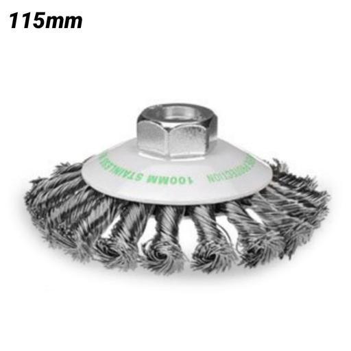 Bordo 5113-115-3.5 115mm 0.50mm Twist Knot Bevel Brush 