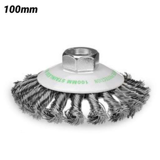 Bordo 5113-100-3.5 100mm 0.50mm Twist Knot Bevel Brush 