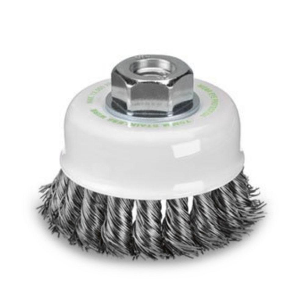 Bordo 5101-70-3.5 70mm 1 Row 0.50mm Stainless Steel Twist Knot Cup Brush – image 2