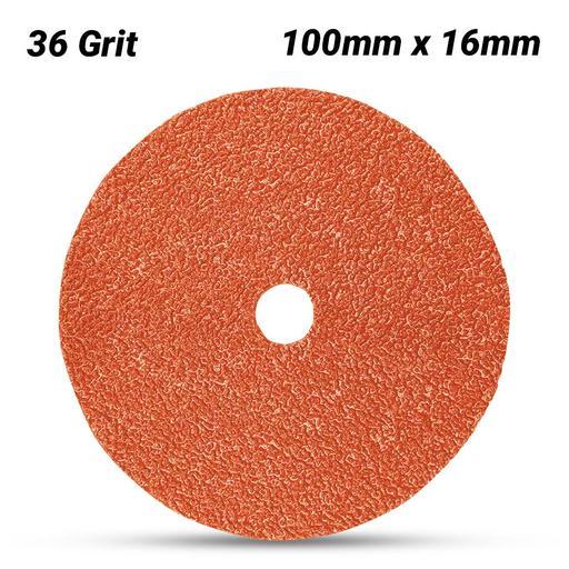 3M 60440313421 (787C) 100mm x 16mm Cubitron II 787C 36 Grit Slotted Fibre Disc