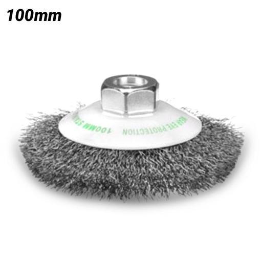 Bordo 5111-100-3.3 100mm 0.30mm Stainless Steel Crimp Wire Bevel Brush 