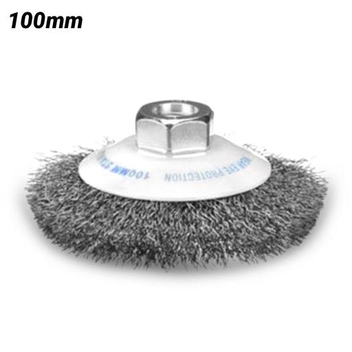 Bordo 5110-100-3.3 100mm 0.30mm Steel Wire Crimp Wire Bevel Brush 