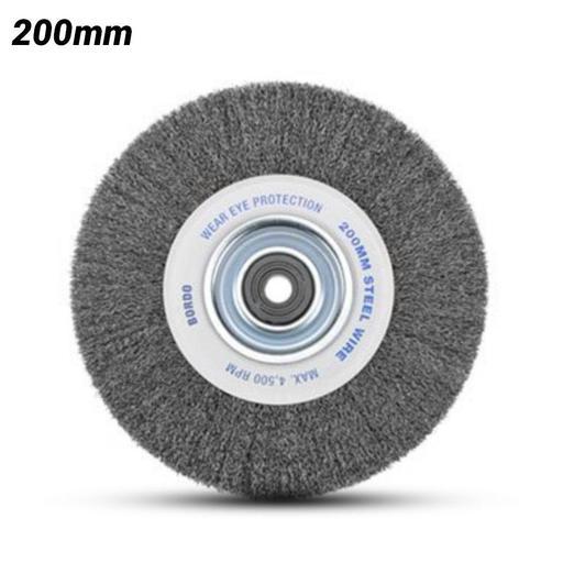Bordo 5108-200/20.3 200mm 0.3mm Steel Wire Crimp Wire Wheel - 20mm Thickness