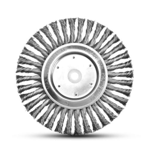 Bordo 5106-85.5S 85mm 0.5mm Twist Knot Steel Wheel with 1/4" round spindle  – image 2