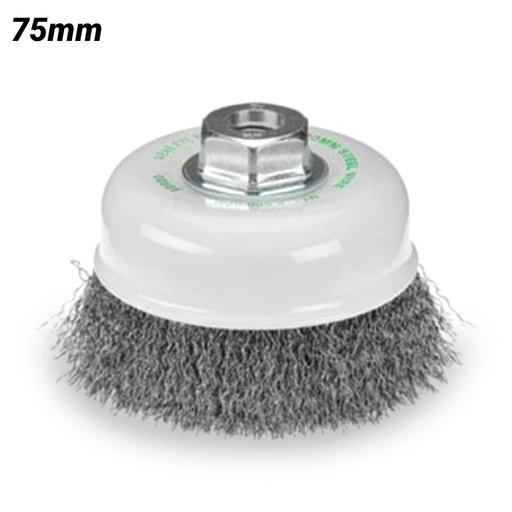 Bordo 5105-75-3.3 75mm 0.30mm Crimp Stainless Steel Wire Cup Brush 