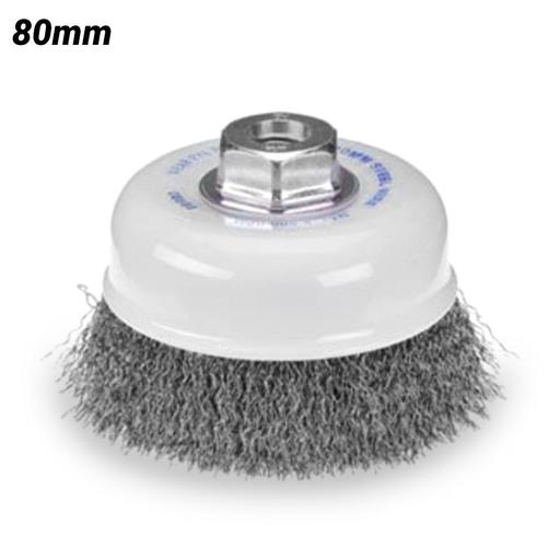 Bordo 5104-80-3.3 80mm 0.30mm Crimp Carbon Steel Wire Cup Brush 