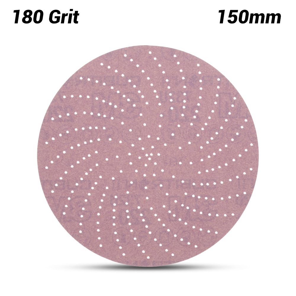 3M 7100066679 (60440255887) 150mm (6") Xtract Cubitron II 732U 180 Grit Clean Paper Sanding Disc – image 1
