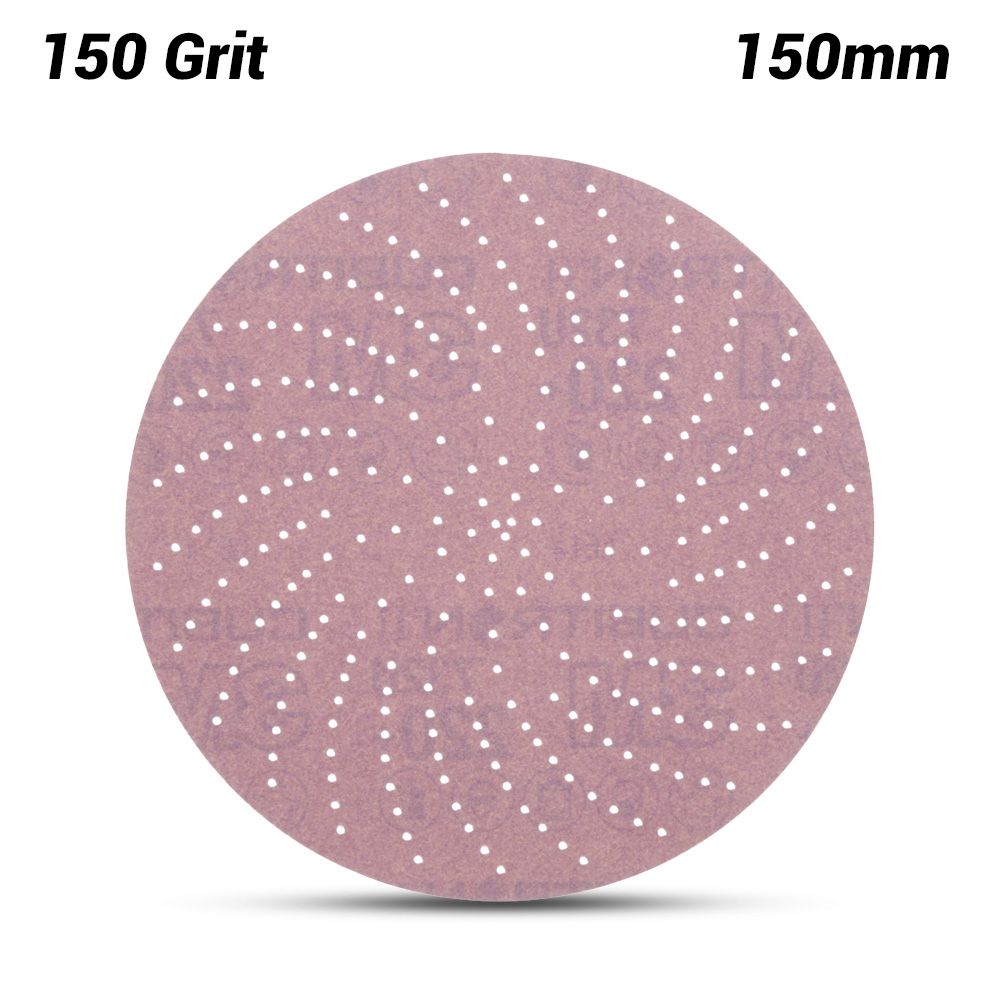 3M 7100066676 (60440255820) 150mm (6") Xtract Cubitron II 732U 150 Grit Clean Paper Sanding Disc – image 1