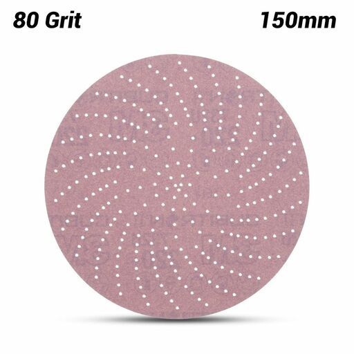 3M 7100044445 (60440296493) 150mm (6") Xtract Cubitron II 732U 80 Grit Clean Paper Sanding Disc