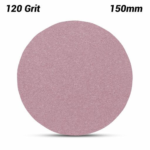 3M 7100044452 (60440296428) 150mm (6") Hookit Cubitron II 732U 120 Grit Plain Paper Sanding Disc – image 2