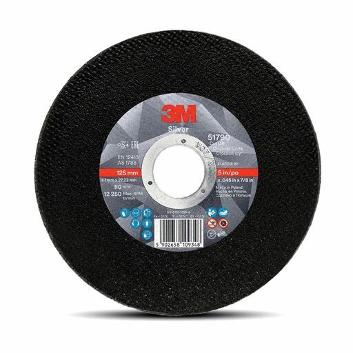 3M 7100172891 (UU009597111) 125mm x 1mm Silver Cut-Off Wheel – image 2