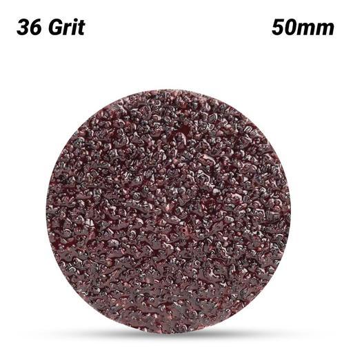 3M 7000000371 (60440208936) 50mm (2") Roloc 361F 36 Grit Resin Bond Cloth Disc