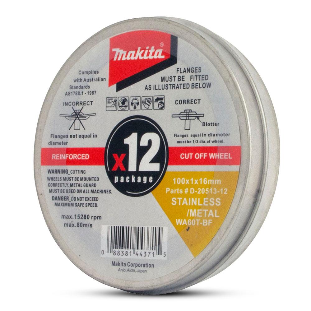 Makita D-20513-12 12-Pack 100mm (4") INOX Cut Disc – image 1