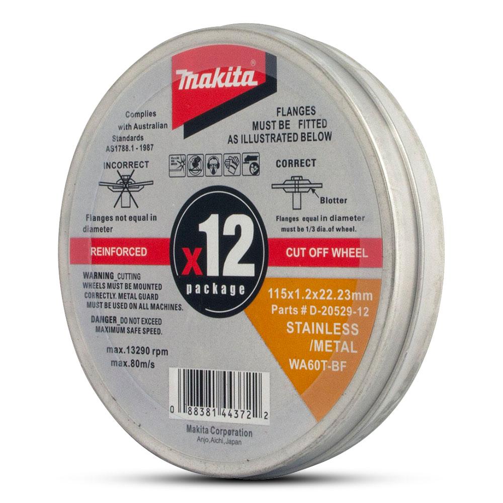 Makita D-20529-12 12-Pack 115mm (4-1/2") INOX Cut Disc – image 1