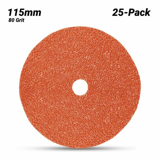 3M 7000045161-25PK (60440229619) 25-Pack 115mm (4.5") Cubitron II 987C 80 Grit Fibre Disc