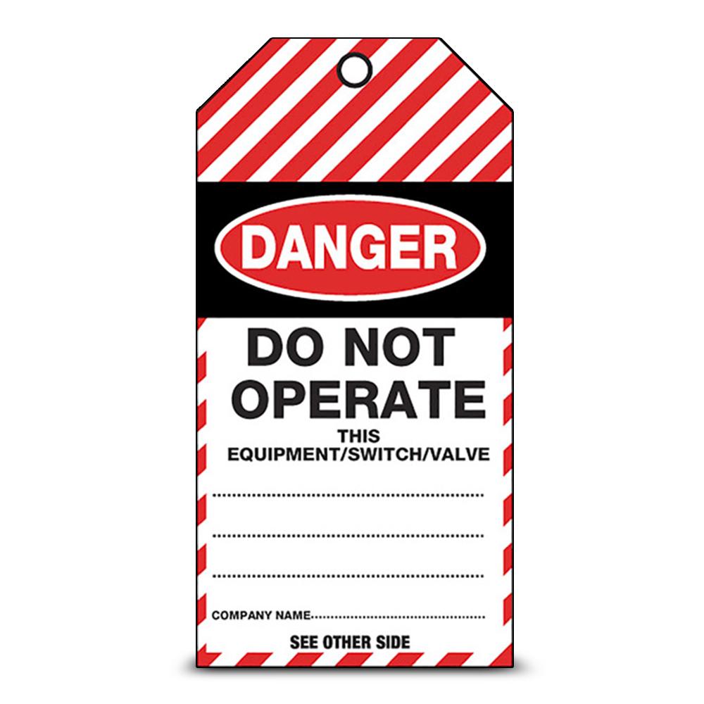Uniform Safety Signs 123464/1 (TDT100T) 100-Pack Danger Do Not Operate Tear Proof Tag – image 2