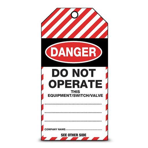 Uniform Safety Signs 123464/1 (TDT100T) 100-Pack Danger Do Not Operate Tear Proof Tag – image 2