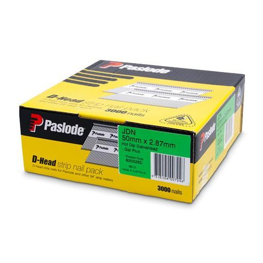 Paslode B20528D 3000-Pack 50mm x  Hot Dip Galvanised D Head Framing  Nails
