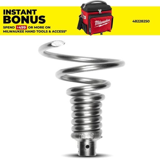 Milwaukee 48534831 Funnel Auger Attachment for 32mm Sectional Cable to suit M18FSSM32 Sewer Machine
