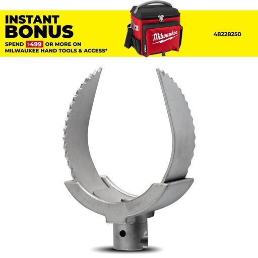 Milwaukee 48534832 76mm (3") Root Cutter Attachment for 32mm Sectional Cable to suit M18FSSM32 Sewer Machine