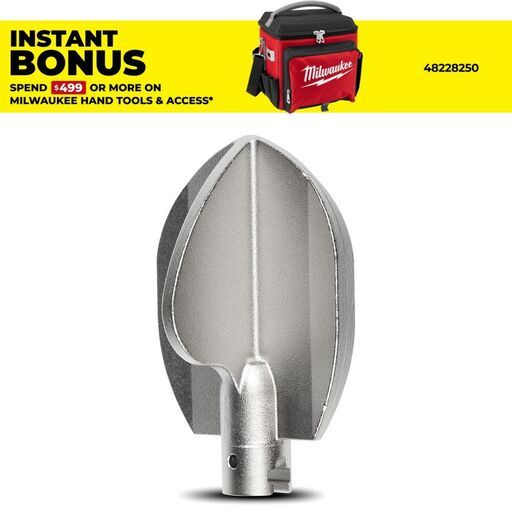Milwaukee 48534836 Medium Opening Tool Attachment for 32mm Sectional Cable to suit M18FSSM32 Sewer Machine