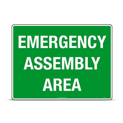 Uniform Safety Signs 509LM 600mm x 450mm Metal Emergency Assembly Area Sign – image 2