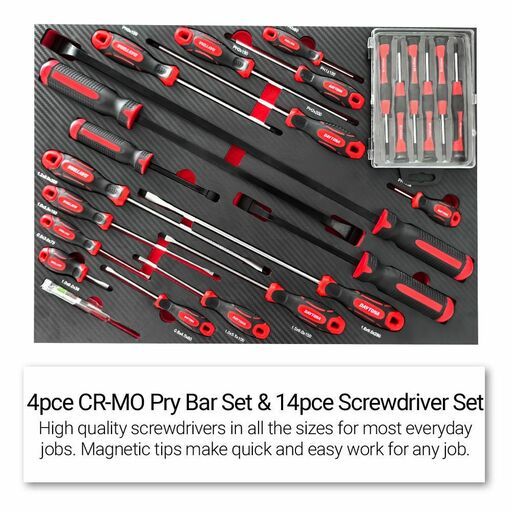 Daytona D1200PS 1200pce Mechanical Tool Set with 53" 13 Drawer Red Roller Cabinet Tool Trolley – image 4