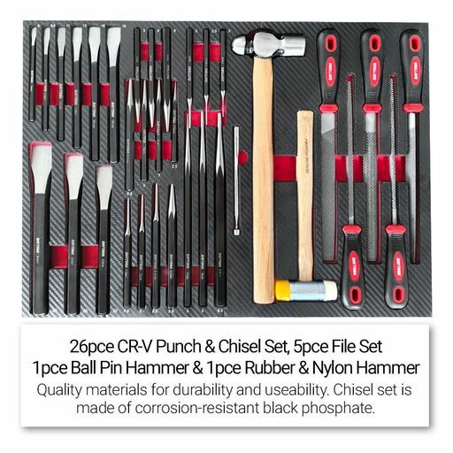 Daytona D1200PS 1200pce Mechanical Tool Set with 53" 13 Drawer Red Roller Cabinet Tool Trolley – image 6