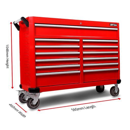 Daytona D1200PS 1200pce Mechanical Tool Set with 53" 13 Drawer Red Roller Cabinet Tool Trolley – image 22