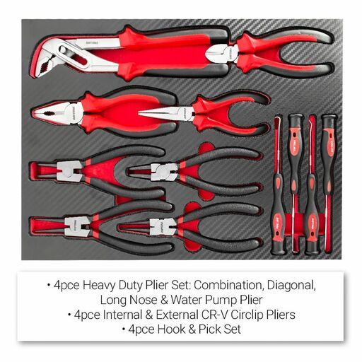 Daytona D655PS 655pce Mechanical Tool Set with 43" 12 Drawer Red Roller Cabinet – image 7