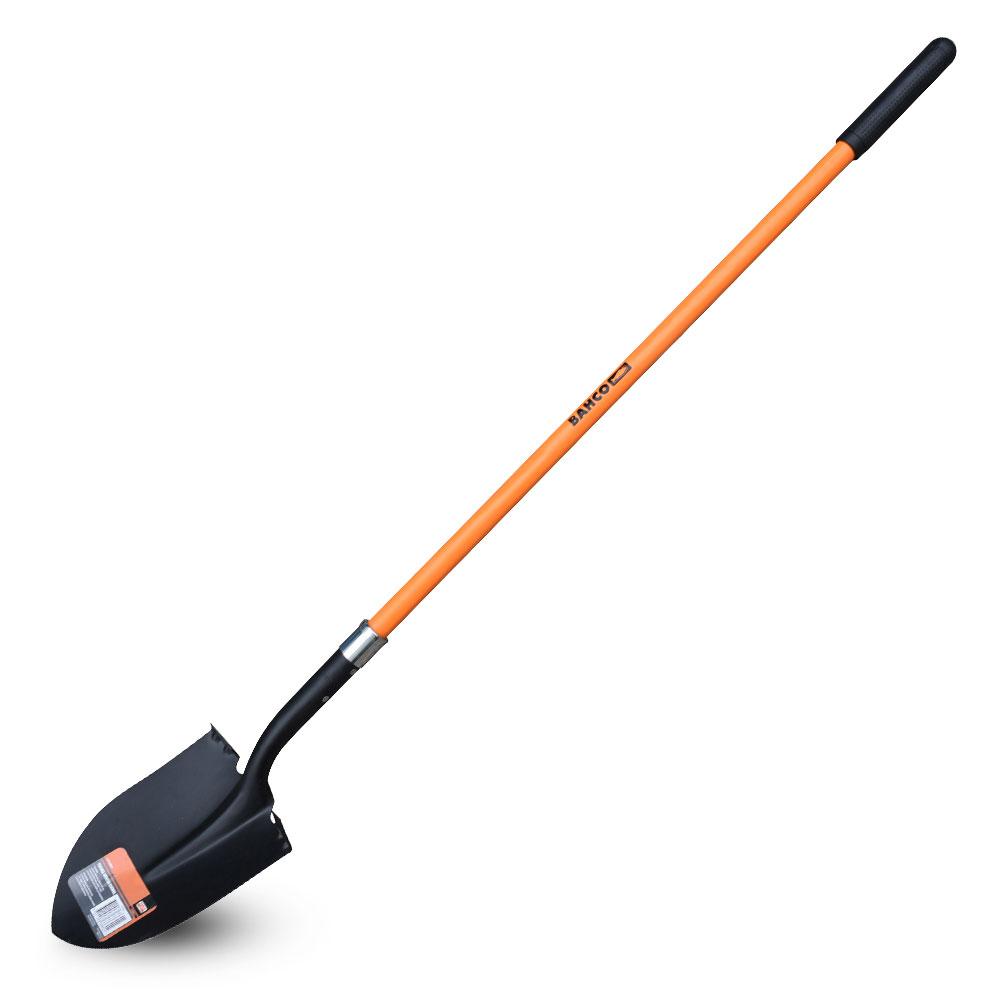 Bahco LST8001 Round Mouth Shovel with Long Handle