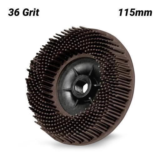 3M 7100138181 (61500189164) 115mm (4.5") 36 Grit Scotch-Brite Radial Bristle Disc