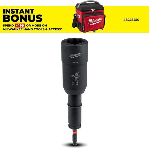 Milwaukee 49665102 SHOCKWAVE Linemans 3-in-1 Transmission Utility Socket