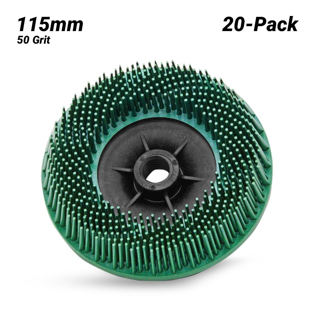 3M 61500139011 20 Pack 115mm (4.5") 50 Grit ScotchBrite Radial Bristle