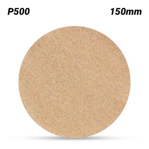 3M GC800504711 (255P) 150mm (6") 255P P500 Hookit Gold Paper Disc With No Dust Extraction