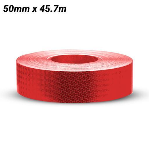 Red Reflective Sign Uniform Safety Signs CT5R 50mm x 45.7m Class 1 Red Reflective Tape