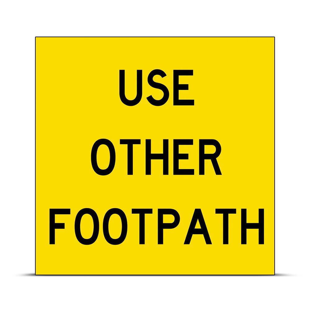 Uniform Safety Signs SG204 600mm x 600mm Metal Class 1 Use Other Footpath Sign – image 2